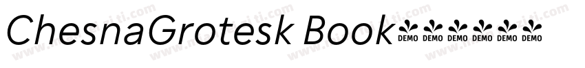 ChesnaGrotesk Book字体转换